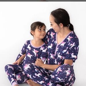 Little Sleepies womens unicorn magical skies Pajamas sz M